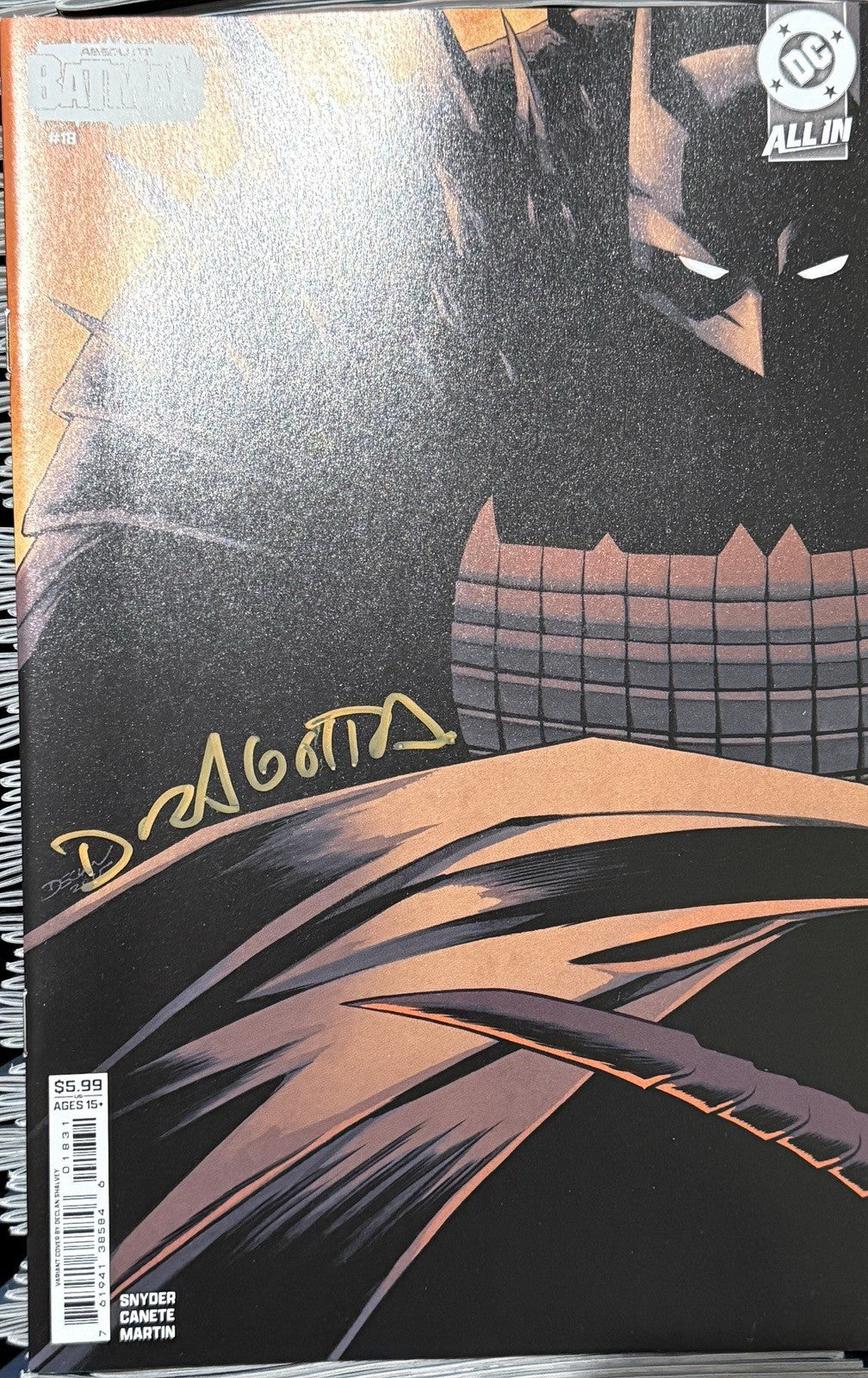 Absolute Batman #18 | Signed by Nick Dragotta w/ COA | Declan Shalvey Variant