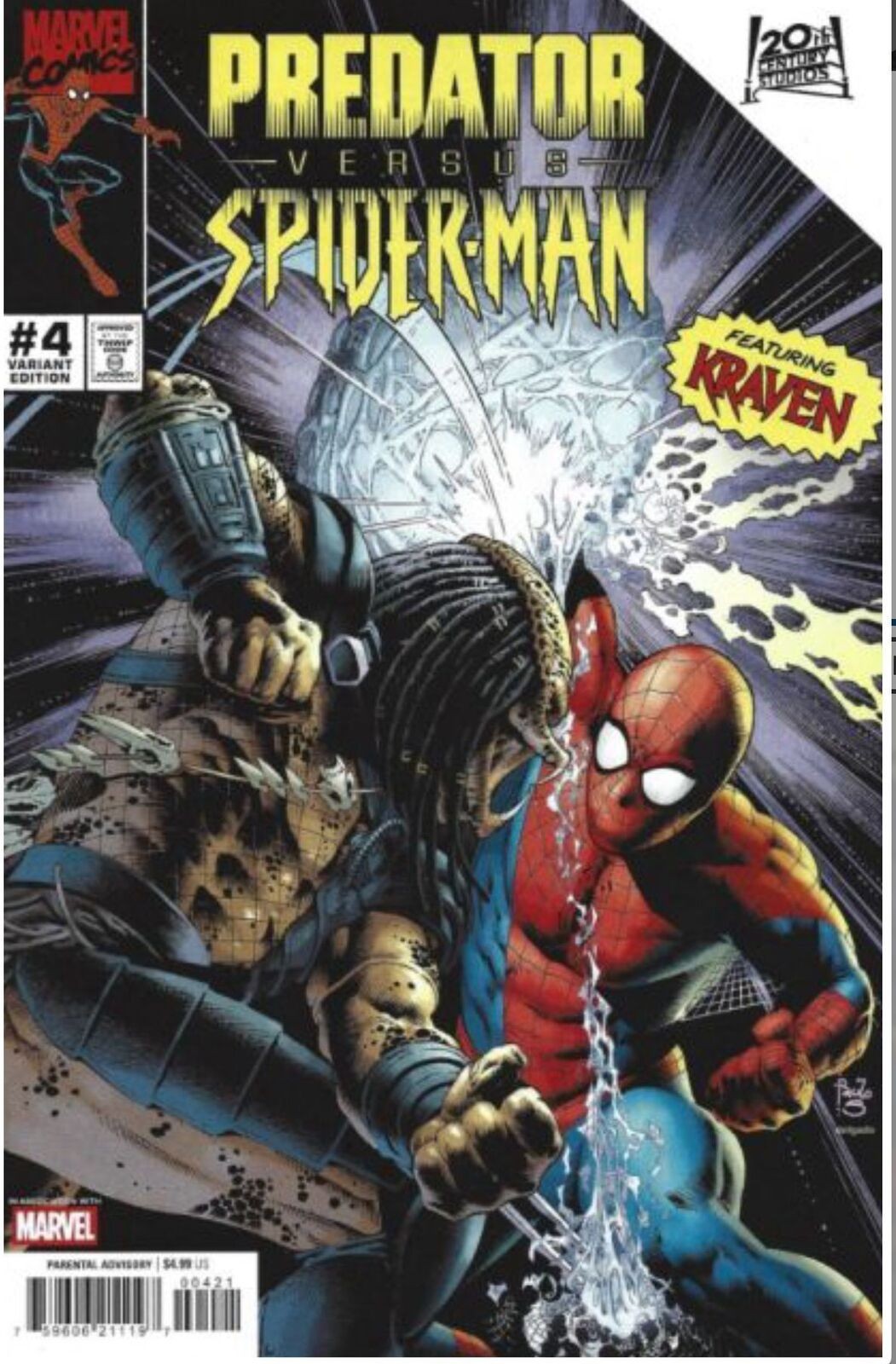 Predator vs Spider-Man #4 | Paulo Siqueira Variant