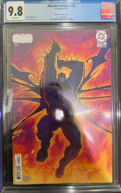 Slab | Absolute Batman #21 | CGC 9.8 | Chris Brunner Variant | 1:25