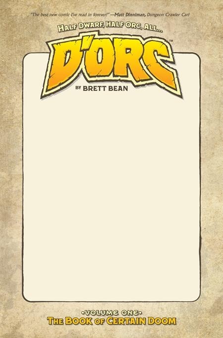 DORC TP Vol #1 | Direct Market Exclusive | Blank Sketch Cover | 2nd Print