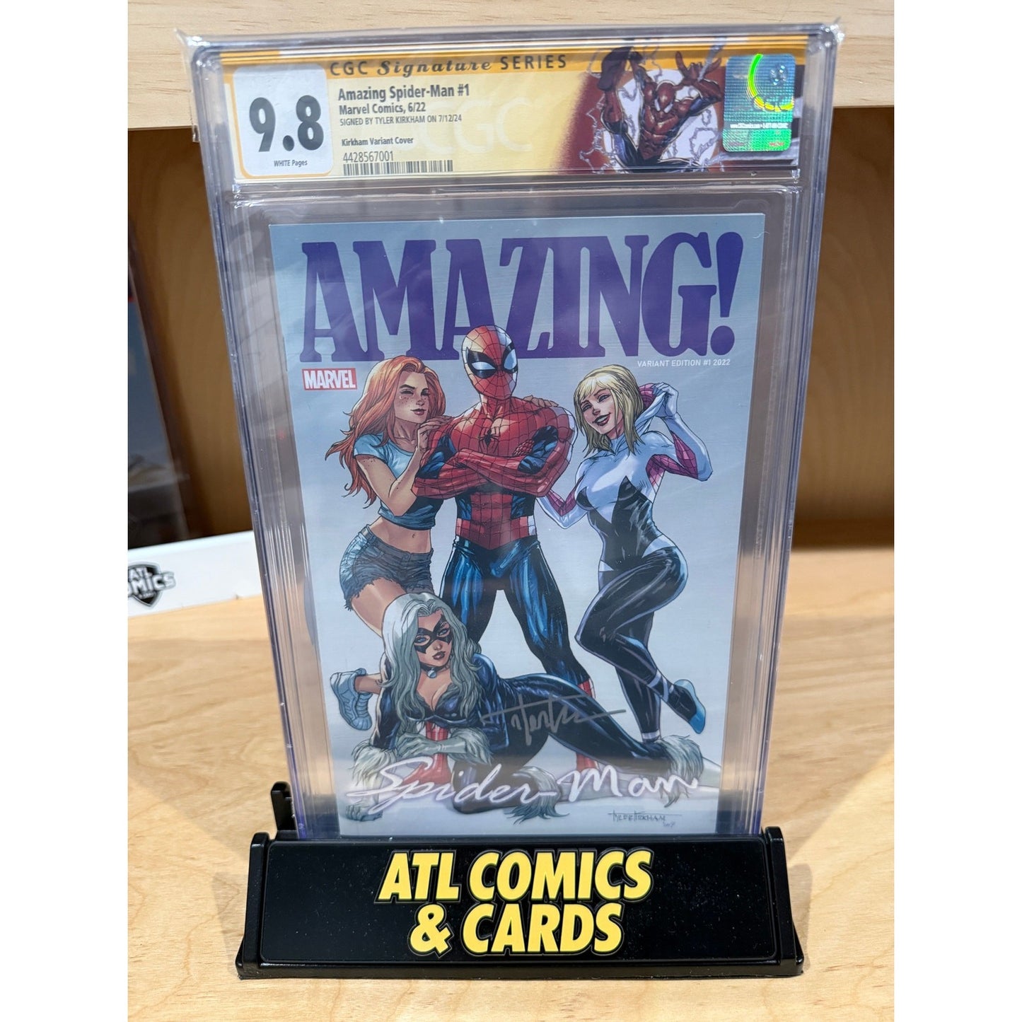 Slab | Amazing Spider-Man #1 | CGC 9.8 | Signed by Tyler Kirkham