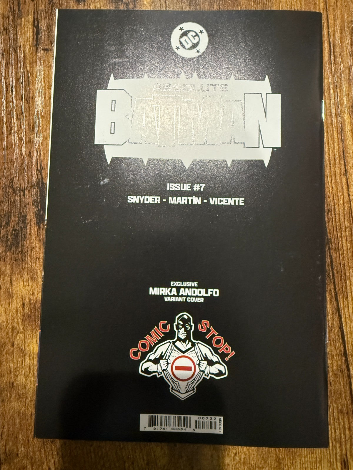 Absolute Batman #7 | Signed by Scott Snyder + Mirka Andolfo w/ COA | Rare HTF