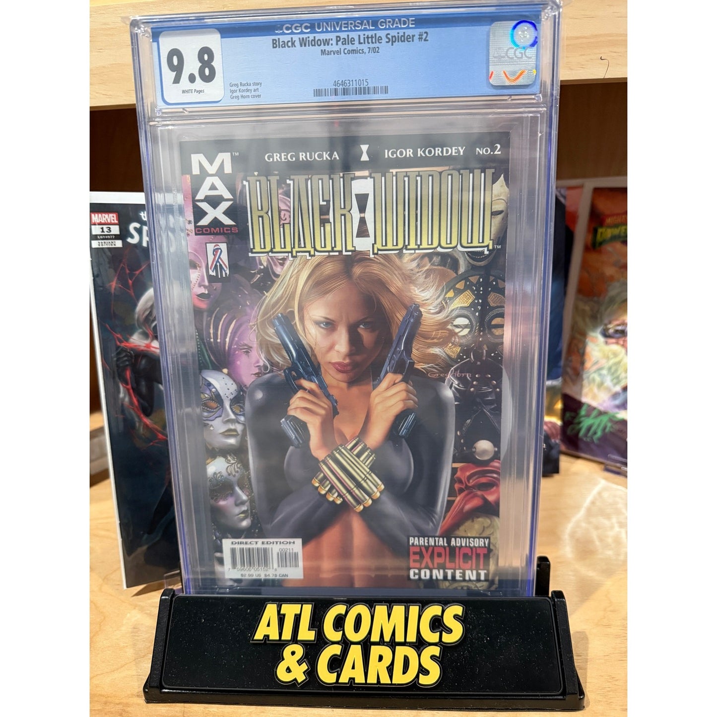 Slab | Black Widow: Pale Little Spider #2 | CGC 9.8 | Greg Horn Cover
