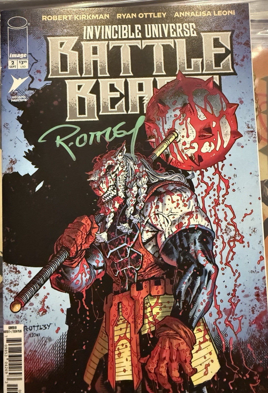 Invincible Universe: Battle Beast #2 | Signed by Ryan Ottley w/ COA | 2nd Print