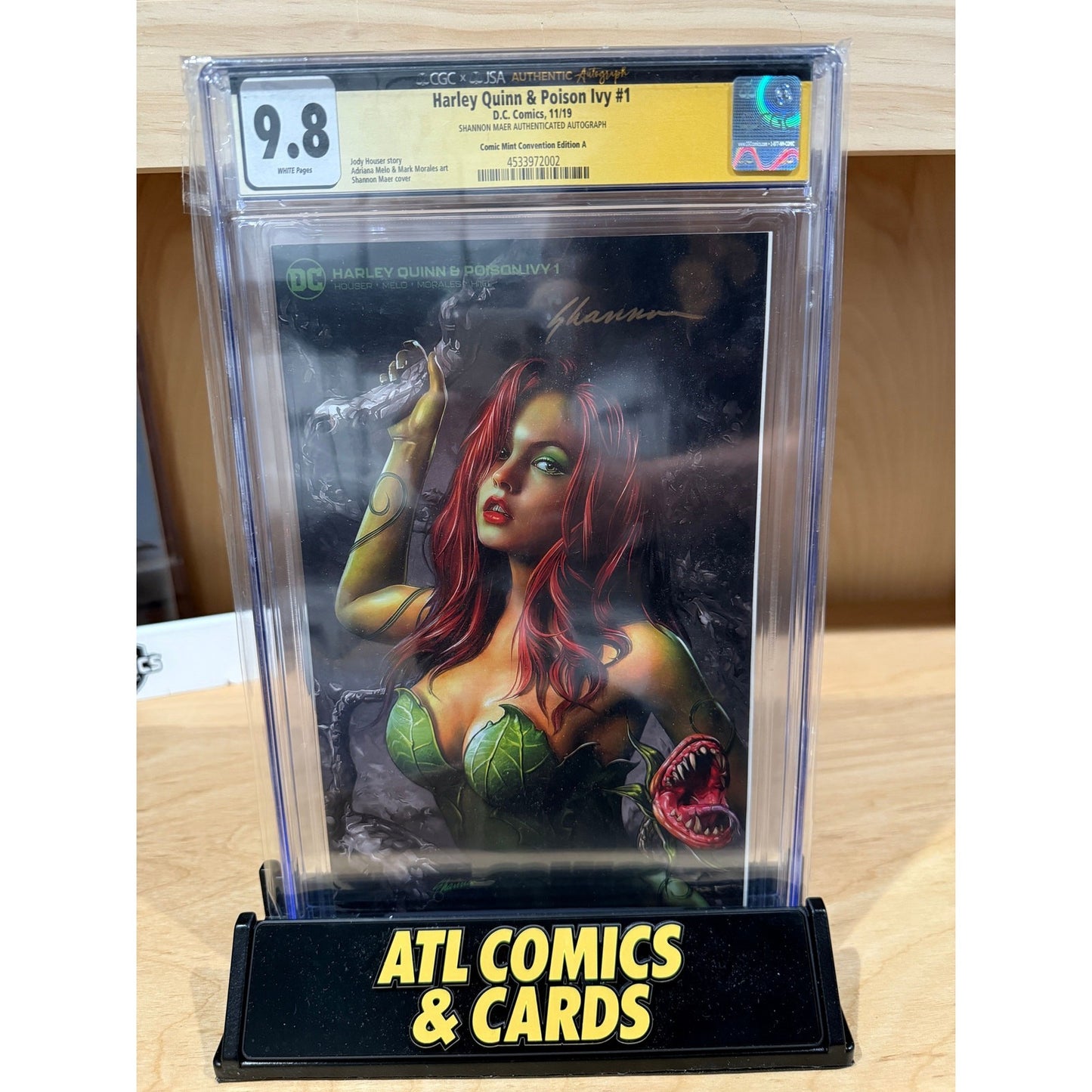 Slab | Harley Quinn & Poison Ivy #1 | CGC 9.8 | Signed by Shannon Maer