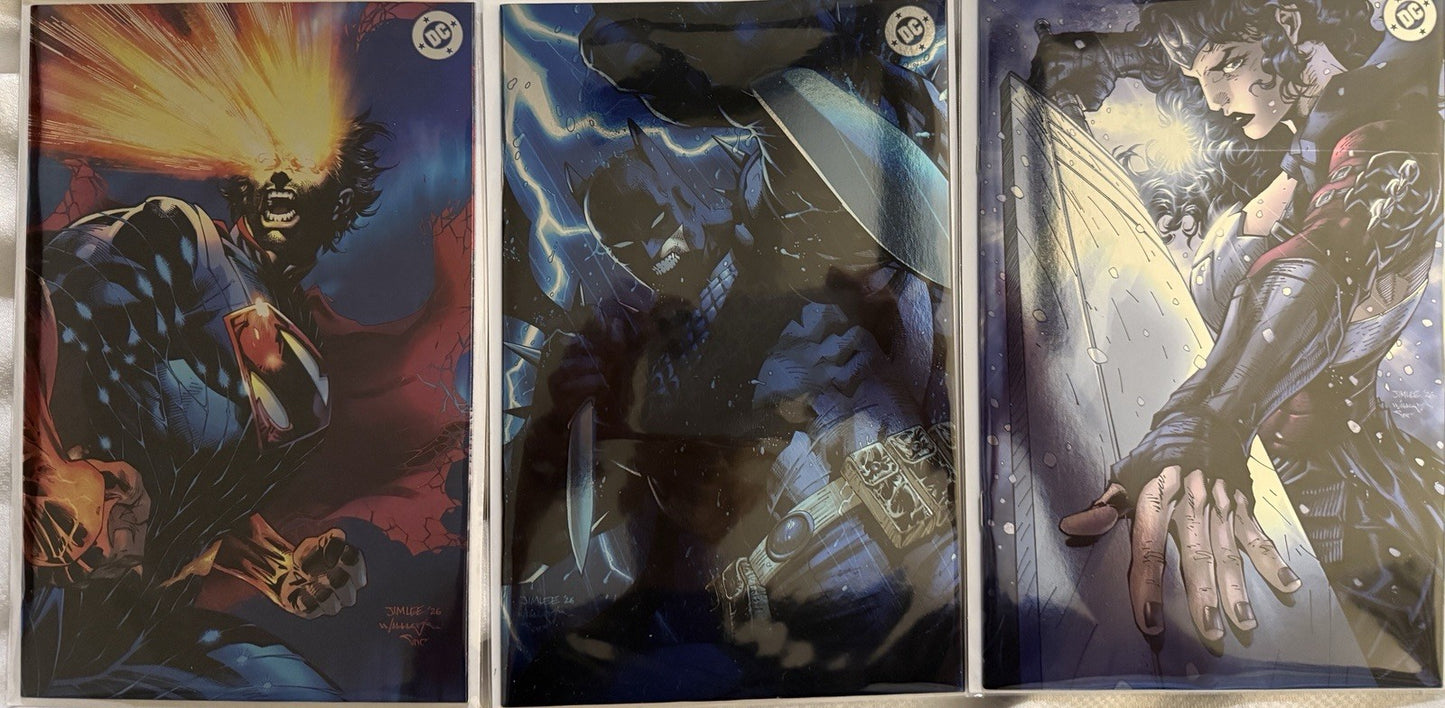 Absolute Batman, Superman, Wonder Woman, Jim Lee Foil | NM | SDCC 2026 In hand