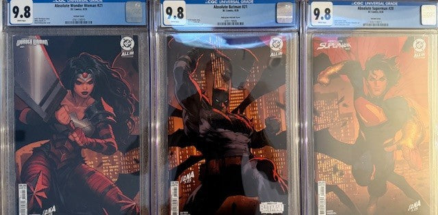 Slab | Absolute Batman #21 Wonder Woman #21 Superman #20 | CGC 9.8 | Connect Set