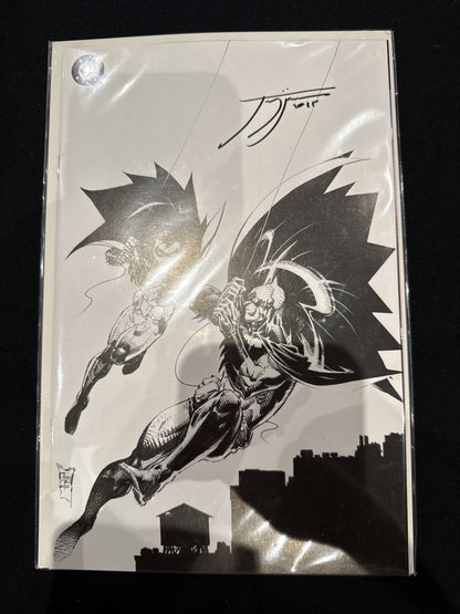 Batman #1  | Signed By Jorge Jimenez W/ COA | Phillip Tan B&W Virgin | LTD 90