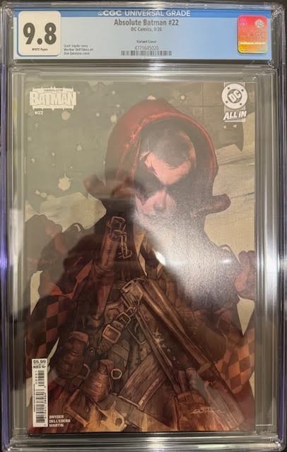 Slab | Absolute Batman #22 | CGC 9.8 | Dan Quintana Variant