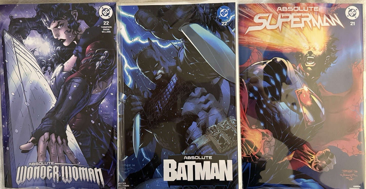 Absolute Batman, Superman, Wonder Woman, Jim Lee Trade | NM | SDCC 2026 In hand