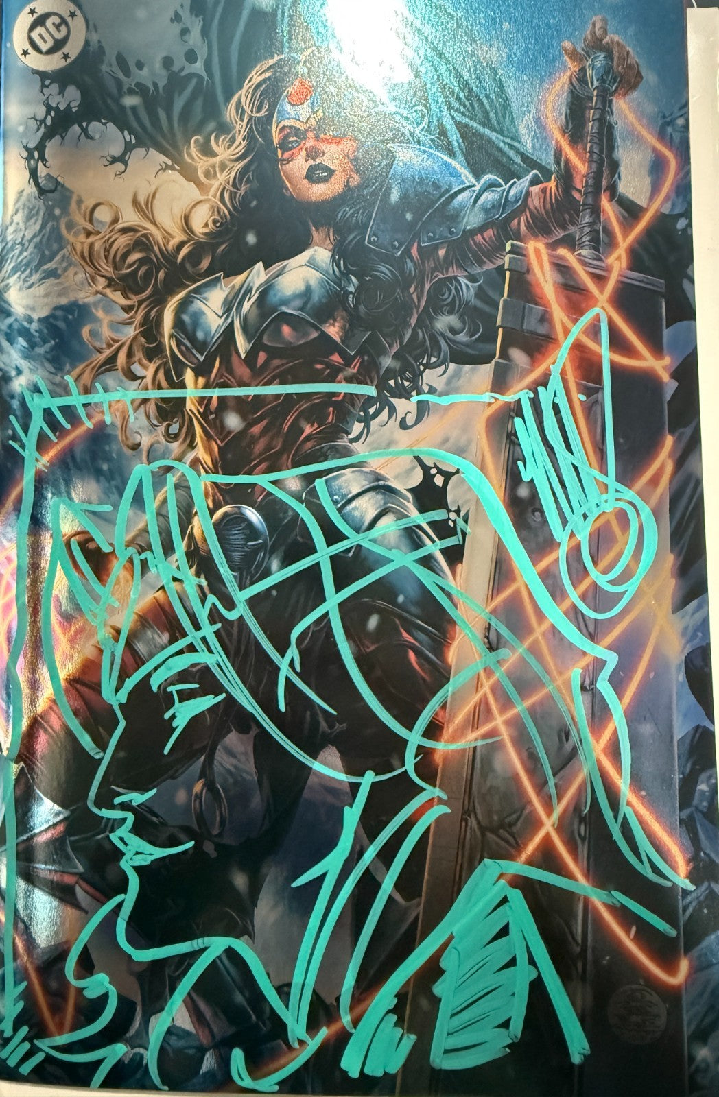 ABSOLUTE WONDER WOMAN #1  | MARK BROOKS | SIGNED + REMARQUED W/ COA | SDCC