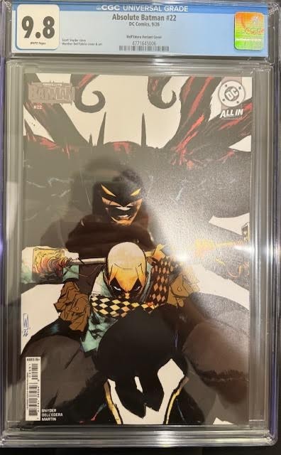 Slab | Absolute Batman #22 | CGC 9.8 | Werther Dell'Edera Variant | 1:25