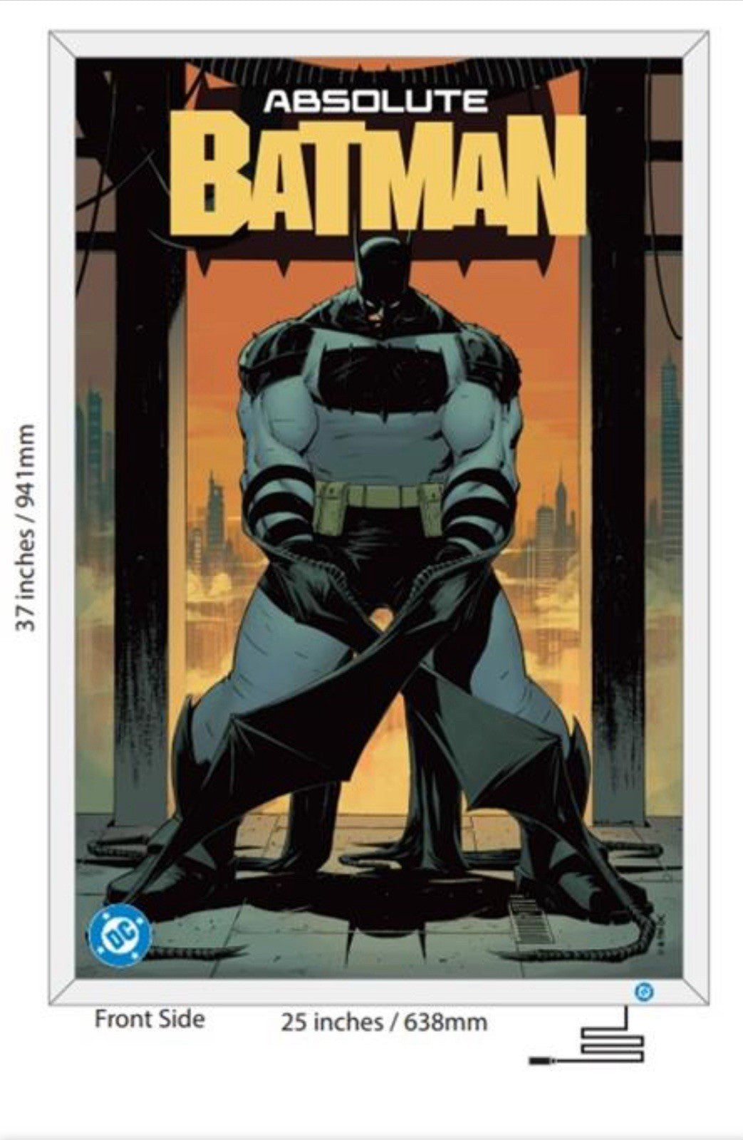 PRE-ORDER | DC LIGHT UP POSTER FRAME W/ 3 ABSOLUTE ACETATE POSTERS