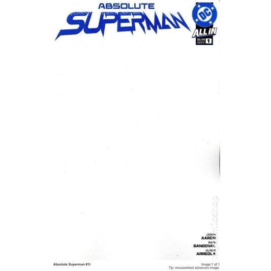 Absolute Superman #1 | Blank Sketch Variant
