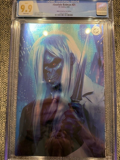 Slab | Absolute Batman #21 | CGC 9.9 | Dave Wilkins Exclusive Foil Variant