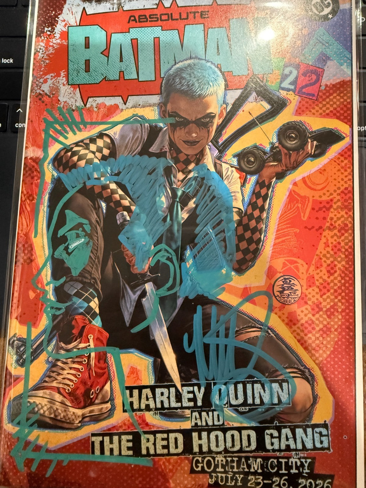 ABSOLUTE BATMAN #22 | SIGNED + REMARQUED BY MARK BROOKS W/ COA | SDCC