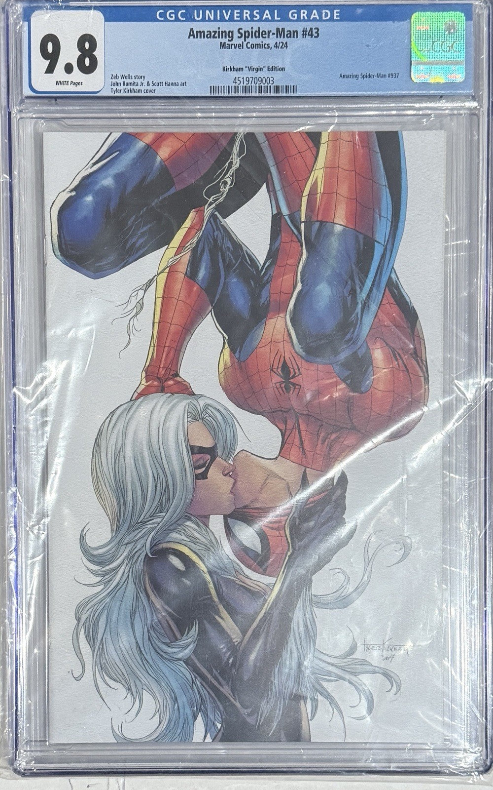 Amazing Spider-Man #43 (LGY #937) |CGC 9.8 | Krkham "Virgin" Edition | Marvel
