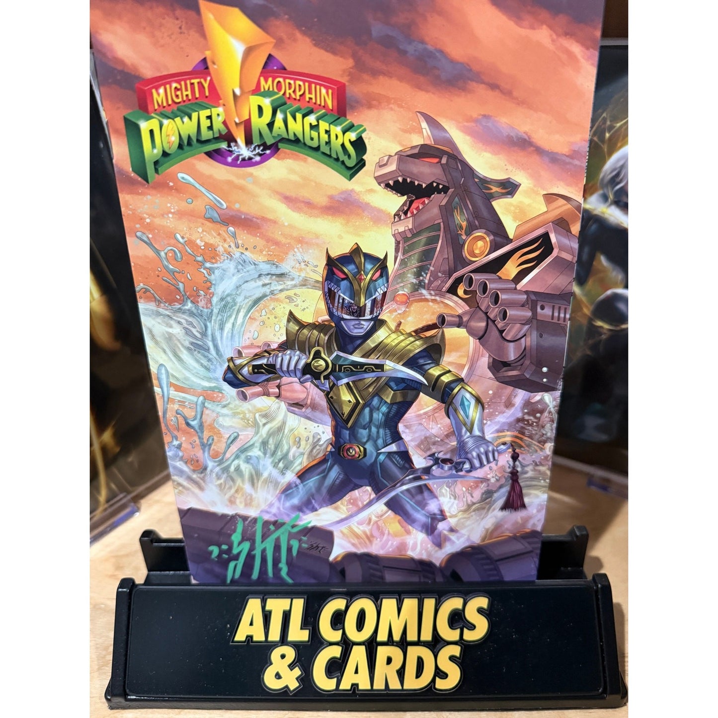 Mighty Morphin Power Rangers #1 | Signed by Sketch Ellis | Trade + Foil Bundle