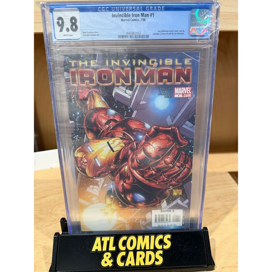 Slab | Invincible Iron Man #1 | CGC 9.8 | Salvador Larroca Variant