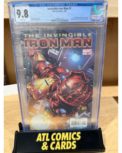 Slab | Invincible Iron Man #1 | CGC 9.8 | Salvador Larroca Variant