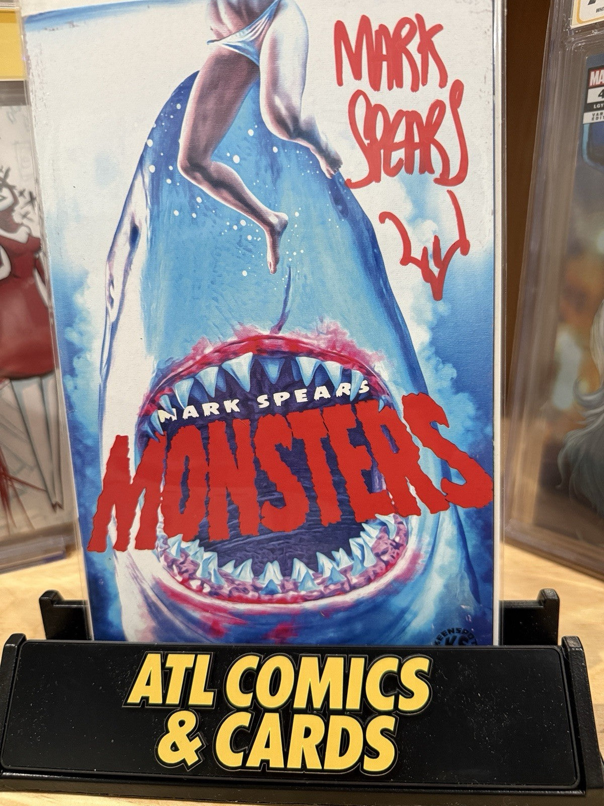 Mark Spears Monsters #6 | Signed by Mark Spears w/ COA | Shark / Jaws Variant