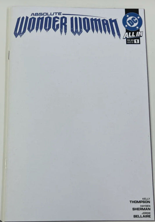 Absolute Wonder Woman #1 | Blank Sketch Variant