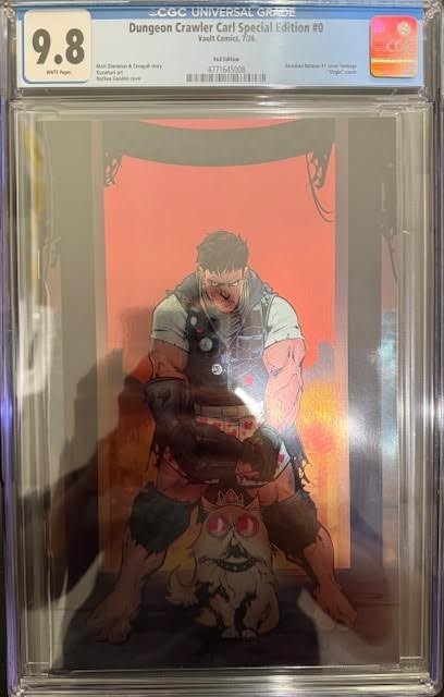 Slab | Dungeon Crawler Carl #0 | CGC 9.8 | Absolute Batman Homage | Vault Comics