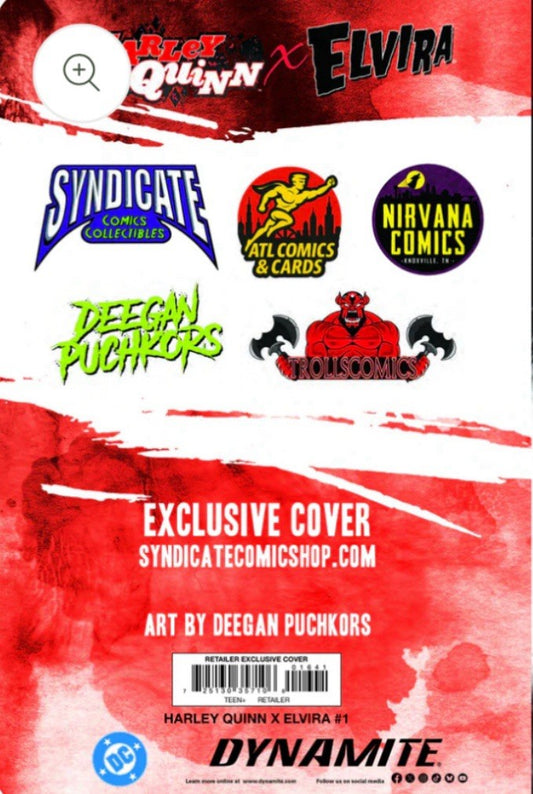 Exclusive | Harley Quinn X Elvira #1 | Deegan Puchkors | LTD 750