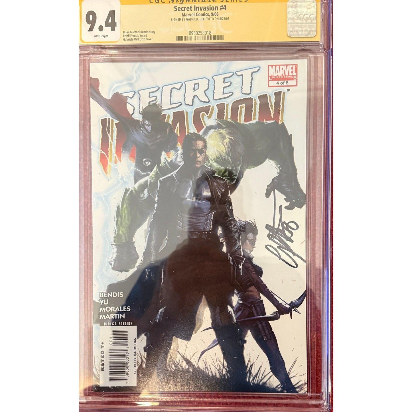 Slab | Secret Invasion #4 | CGC 9.4 | Signed by Gabriele Dell'Otto