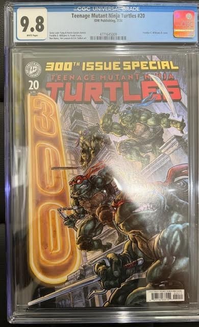 Slab | Teenage Mutant Ninja Turtles #20 - 300th  | CGC 9.8 | Cover A | 1st Print