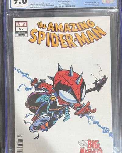Amazing Spider-Man #52 CGC 9.8 Skottie Young Big Marvels Punk Variant Cover New