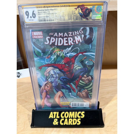 Slab | Amazing Spider-Man #1.1 | CGC 9.6 | Signed by J. Scott Campbell