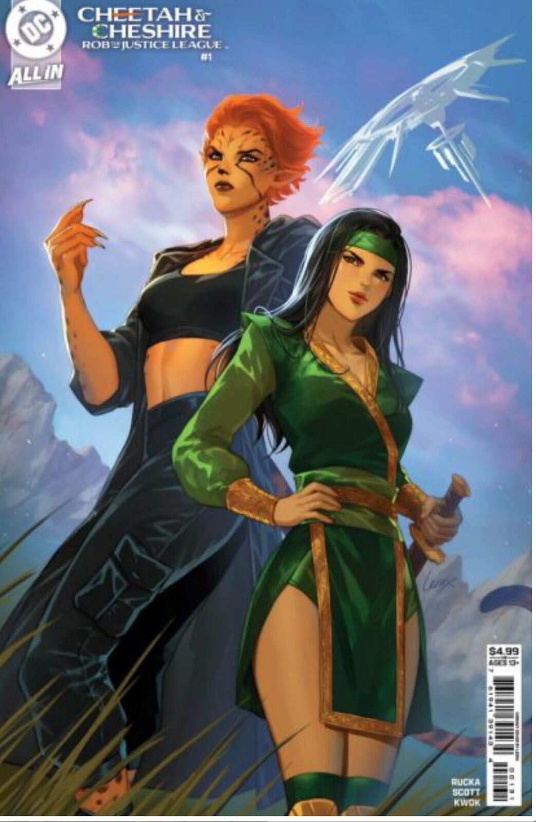Cheetah & Chesire Rob the Justice League #1 | Leirix Li Variant