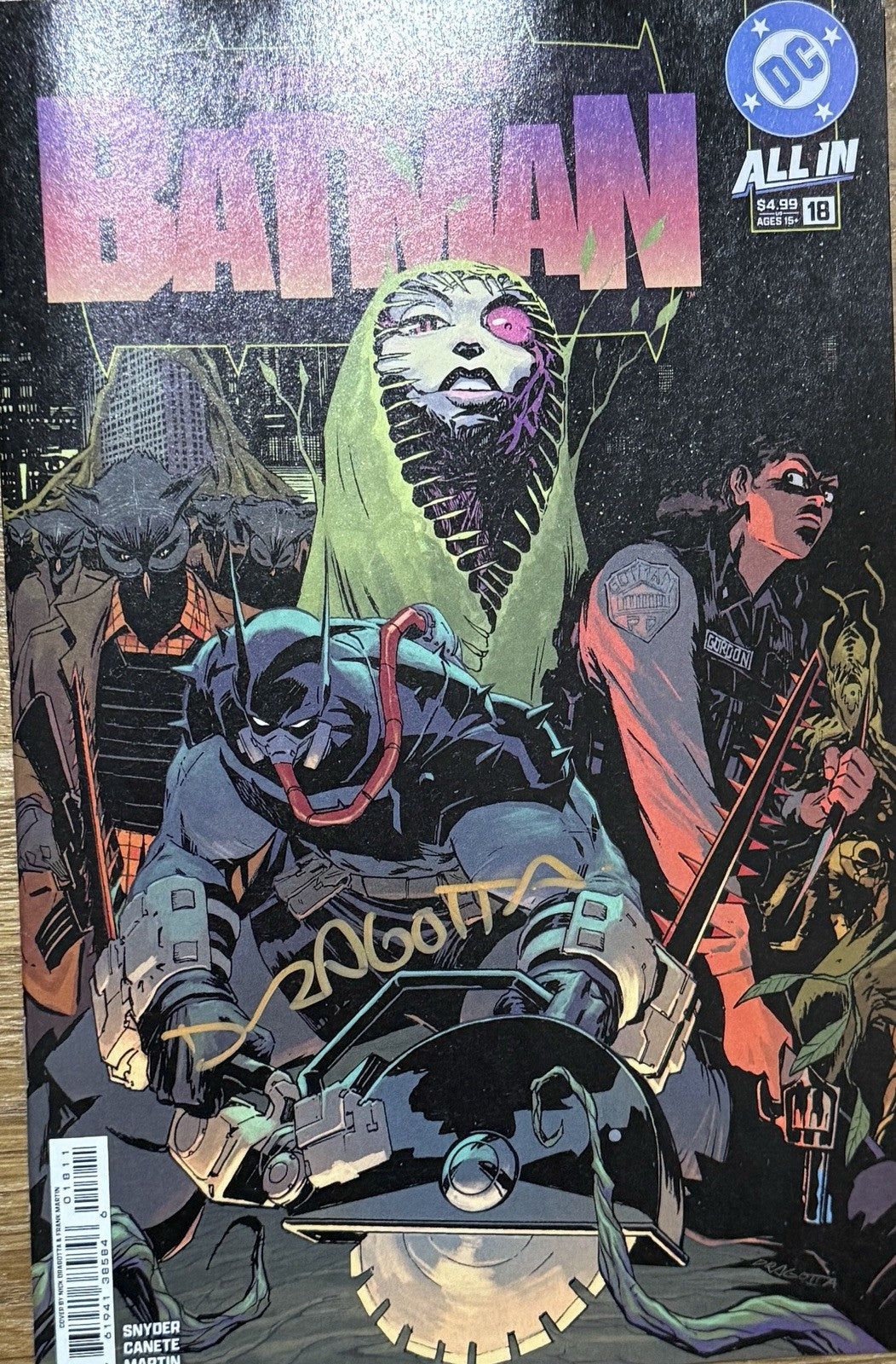 Absolute Batman #18 | Signed by Nick Dragotta w/ COA | Cover A