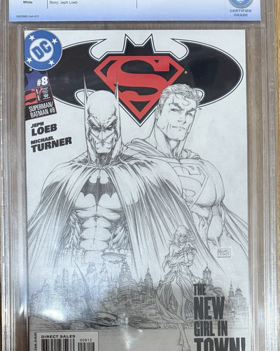 Superman / Batman #8 | CBCS 9.8 | 2nd Printing | Sketch Cover | Kara Zol-El App
