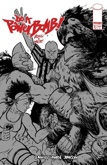DO A POWERBOMB BLACK AND WHITE #2 DANIEL WARREN JOHNSON ORANGUTAN VAR
