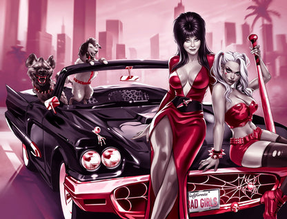 HARLEY QUINN X ELVIRA #1 - KATYA SINYUKHINA COVER C WRAPAROUND NYCC 2025 LTD 200