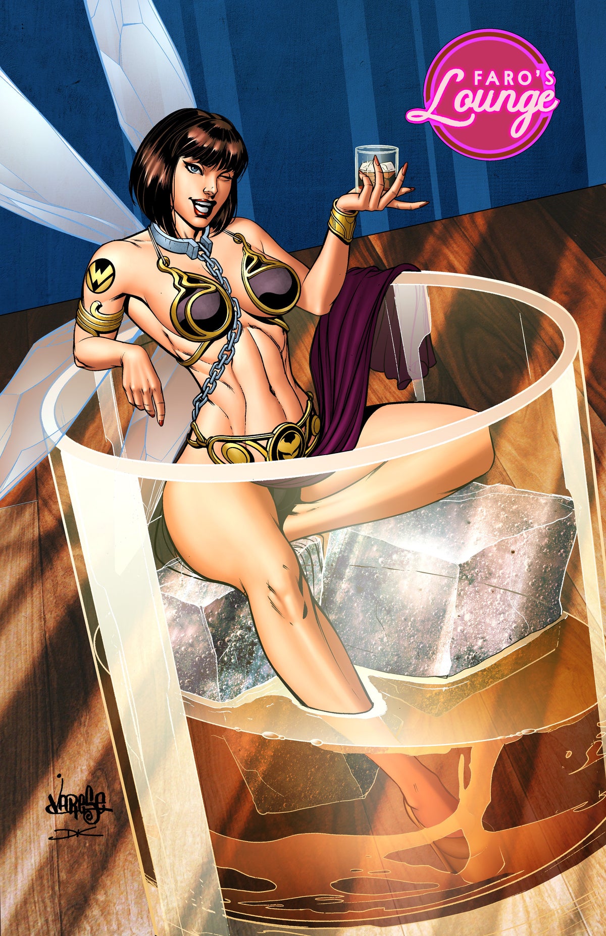 Slave Leia Steel Bikini Spectacular #1 – Digital Download | Sith Leia Organa & Darth Vader Mature Full-Color Pinup Art