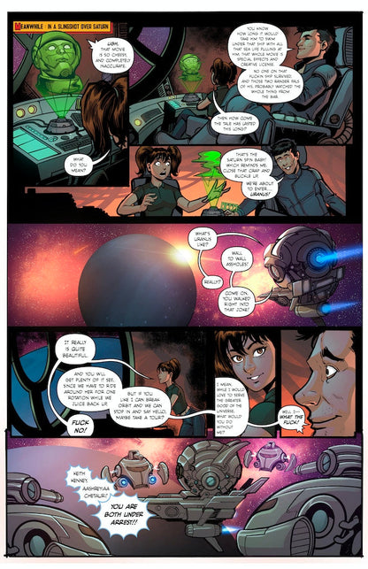 Pixi Runner #5 – Digital Download | Alpha Centurion LXC vs. Mermaid Princess Cassia'Pea Mature Full-Color Sci-Fi Comic