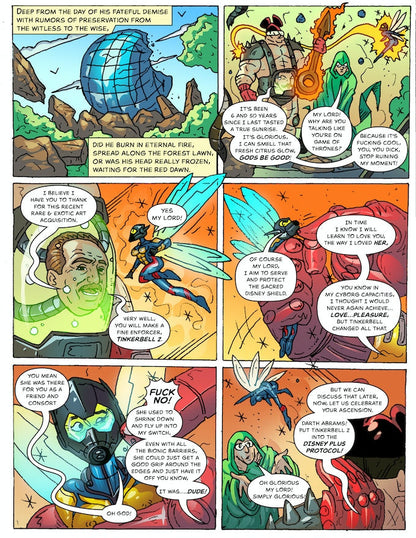 Zeldara: The Mistress of Mars #7 – Digital Download | Darth Disney & The Nutless League vs Mickey Mouse Mature Full-Color Comic