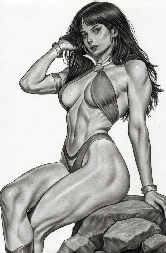 VAMPIRELLA ARMAGEDDON #12 - ALAN BORGES COVER B SKETCH VARIANT KNIGHT OF COMICS SDCC 2026 EXCLUSIVE LTD 200