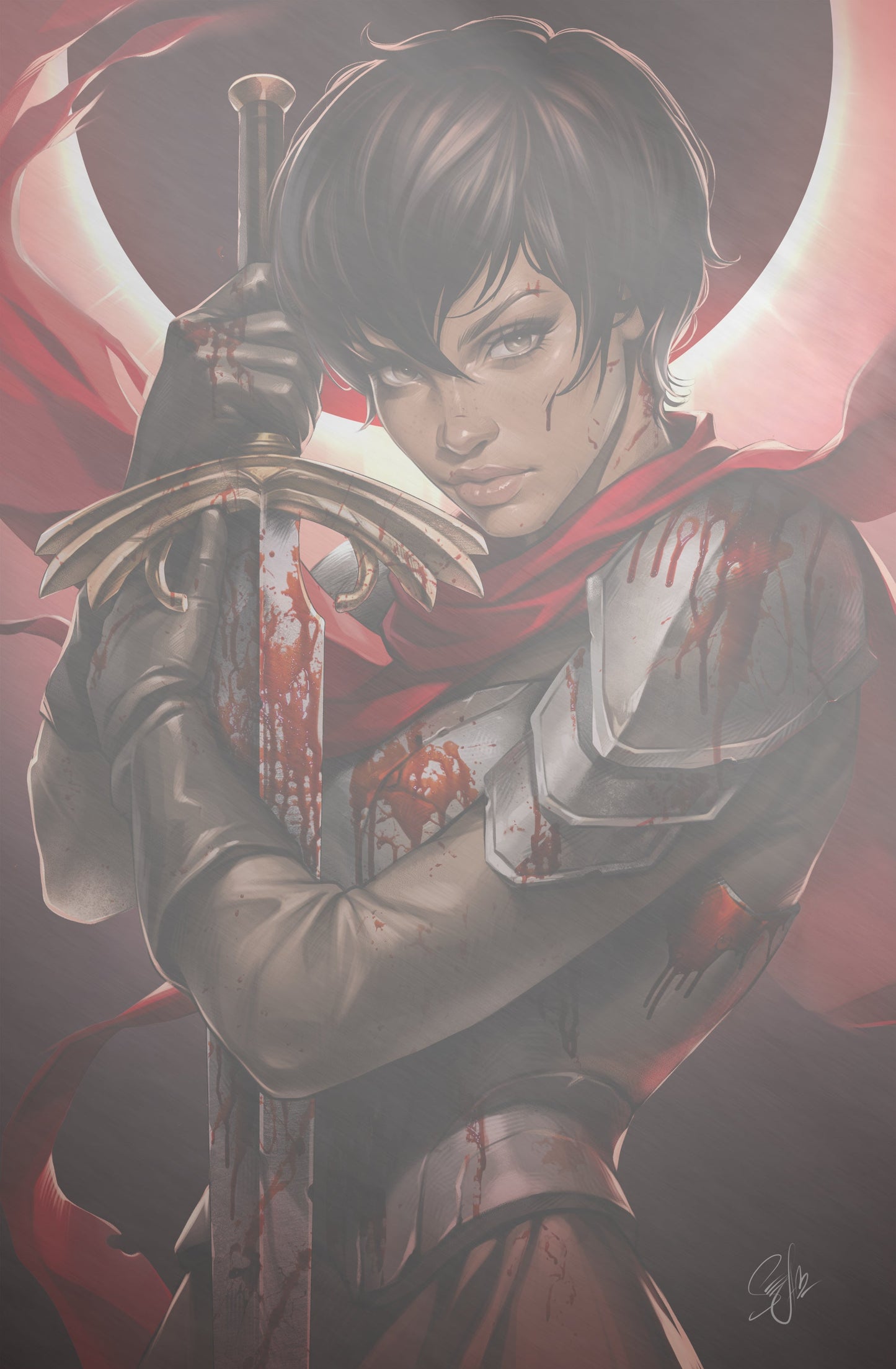 TRIBUTE KENTARO MIURA CREATOR OF BERSERK - KATYA SINYUKHINA COVER C WHITE METAL KNIGHT OF COMICS FANEXPO NEW ORLEANS 2026 EXCLUSIVE LTD 10