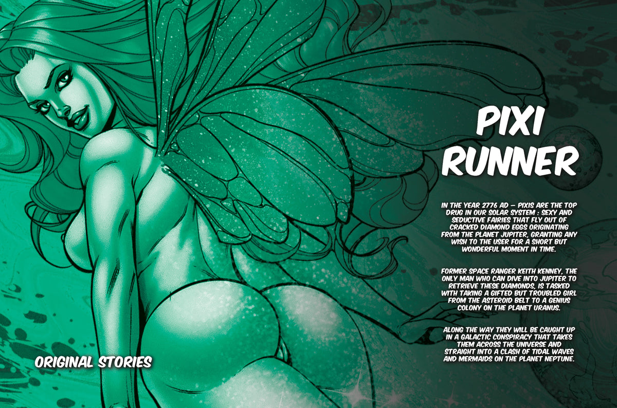 Pixi Runner #5 – Alpha Centurion LXC vs. Mermaid Princess Cassia'Pea | Mature Sci-Fi Comic | Faro's Lounge