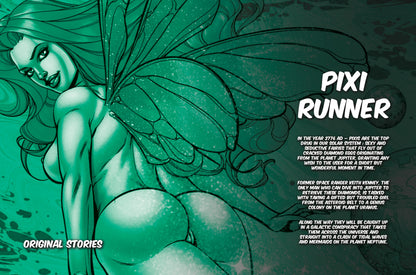 Pixi Runner #5 – Alpha Centurion LXC vs. Mermaid Princess Cassia'Pea | Mature Sci-Fi Comic | Faro's Lounge