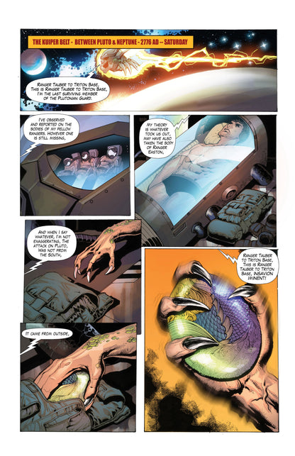Pixi Runner #3 – Digital Download | Tamberain the Mermaid & IO Volcano Moon Mature Full-Color Sci-Fi Comic