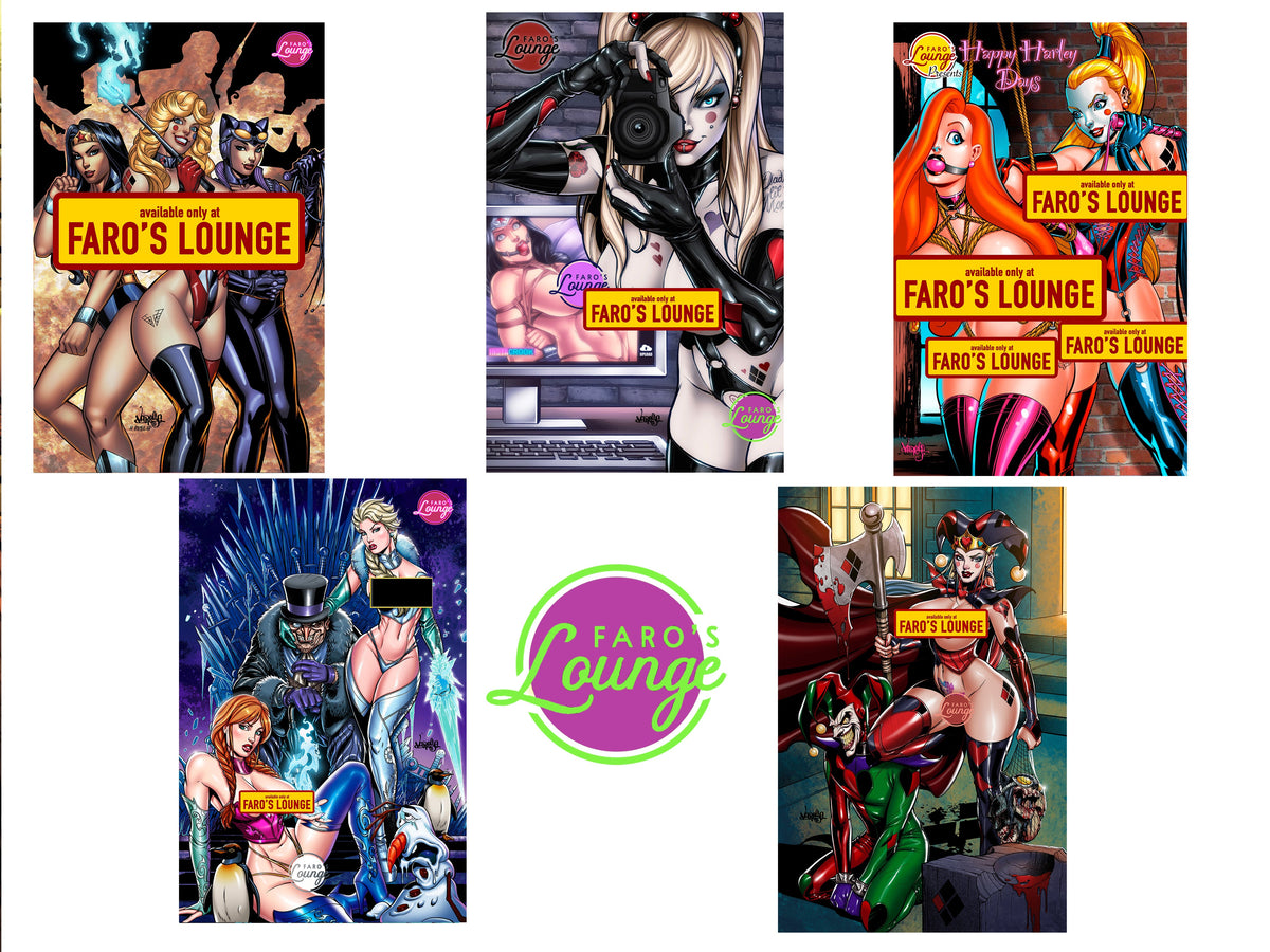 Happy Harley Days Sketchbook – Digital Download | King Penguin & Harley Quinn Disney Game of Thrones Mature Pinup Art