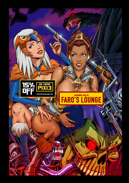 Faro's Sui-Cycle Series 3 – Digital Download | Harley Quinn & Poison Ivy DCU Wicked Mashup Mature Pinup Art
