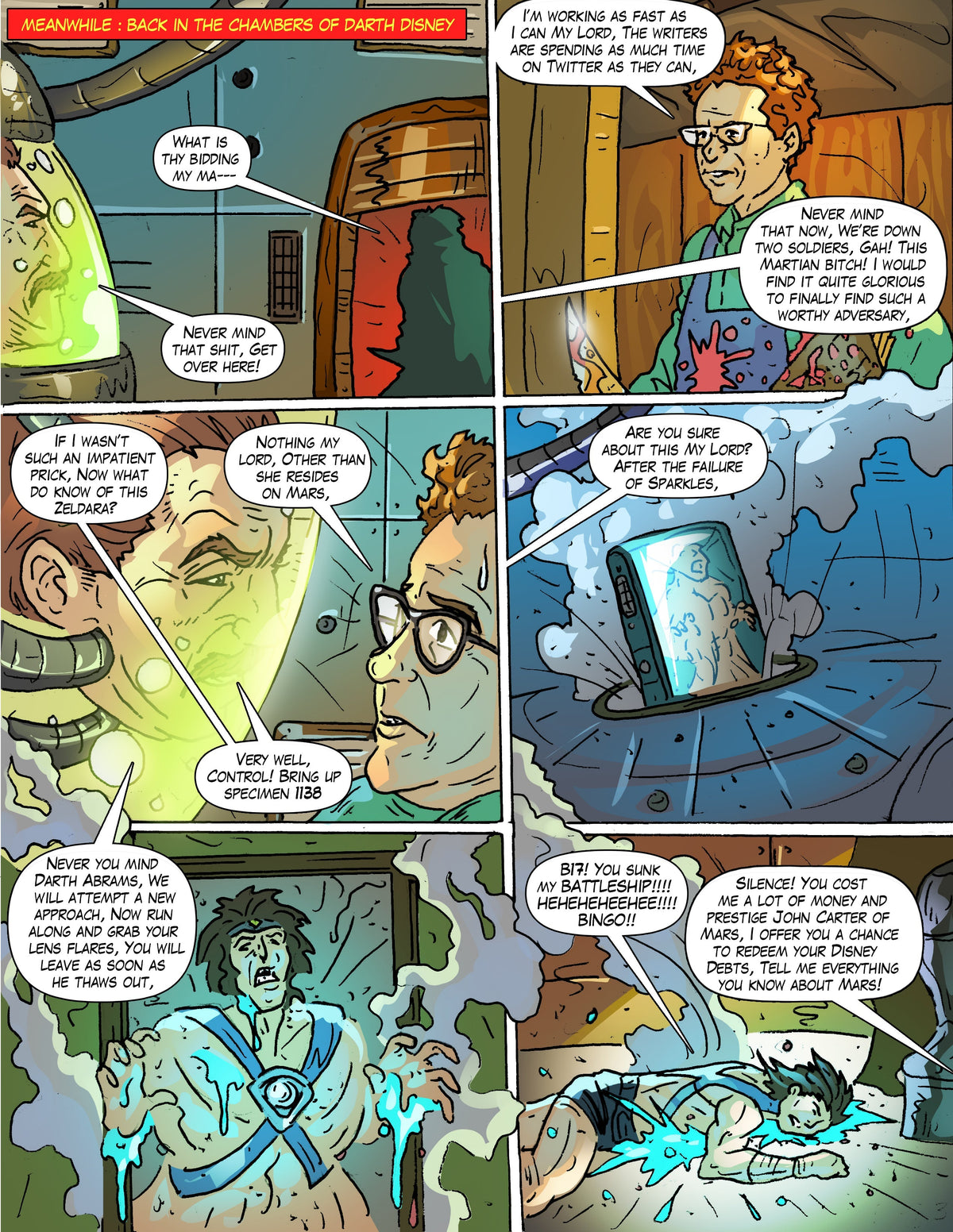 Zeldara: The Mistress of Mars #6 – Digital Download | Darth Disney Rises & Budd Root Mars Attacks Tribute Mature Full-Color Comic