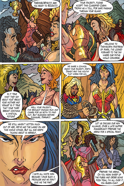 Zeldara: The Mistress of Mars #5 – Digital Download | Sparkles the Crispy Dream Wizard & Lynda Carter Wonder Woman Mature Full-Color Comic