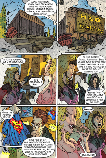 Zeldara: The Mistress of Mars #5 – Digital Download | Sparkles the Crispy Dream Wizard & Lynda Carter Wonder Woman Mature Full-Color Comic